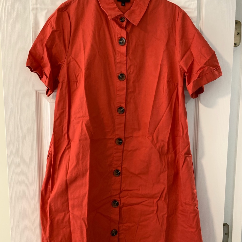 Target Who What Wear Coral Button-Up Dress